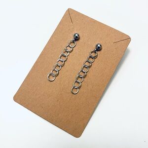 Silver Chain (Medium) Earrings